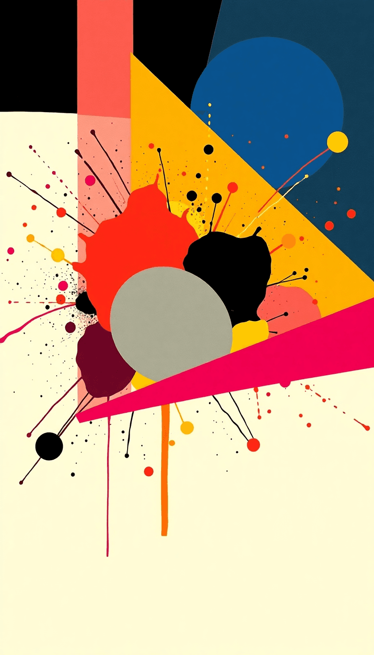 AI generated abstract art phone case