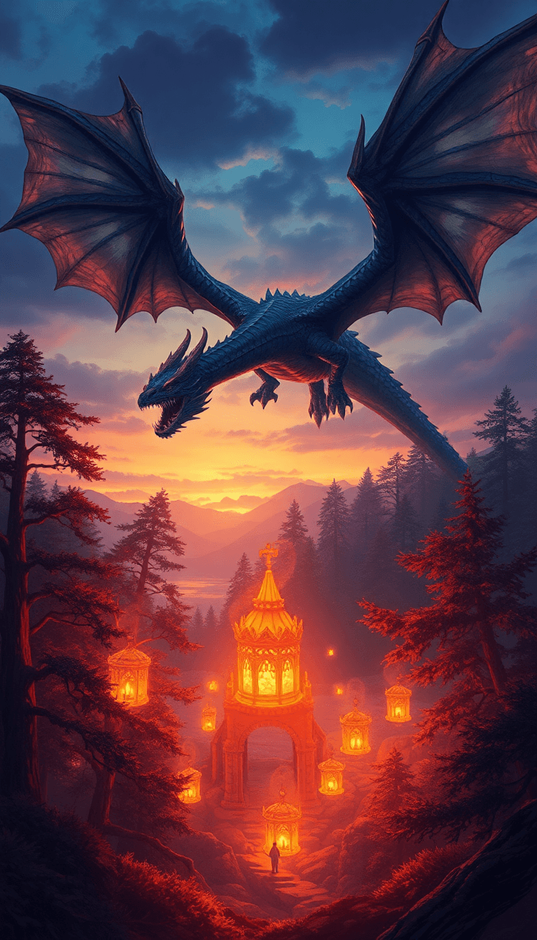 AI generated fantasy art phone case